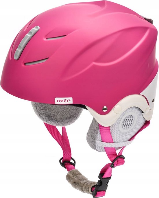 Foto: Mtr by meteor skihelm lumi junior roze maat s kinderen hoofdomtrek 53 55 cm