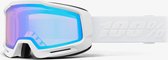 100% Ski Goggles Okan Hiper - White/Turquoise - Mirror Turquoise Lens - L