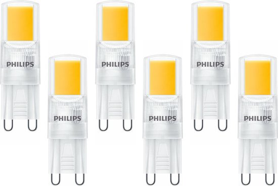 Philips CorePro G9 LED Lamp - 2W - Warm Wit - Vervangt 25W - 6-Pack