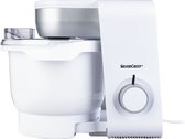 Silvercrest Keukenmachine - Zilver - Geschikt voor mixen, raspen, snijden, roeren, kloppen en kneden - Aantal snelheden: 4 - Vermogen: 550 W - Met een grote mengkom (3,8 liter)