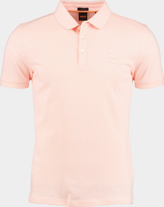 BOSS Easterger polo slim fit pour hommes - piqué - rose - Taille: M