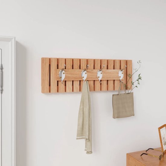 Badkamerkruk 40x30x46 cm massief walnotenhout