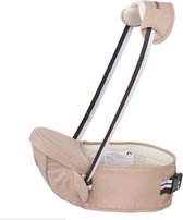 Baby Heupdrager met Schouderband – Beige – Heupsteun voor Baby en Peuter – Draagtas tegen Rugklachten – Kind Hip Seat Carrier