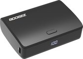 Accezz Powerbank 10000 mAh - Snellader & batterij LED-display - USB C / USB A - 35 Watt - Zwart