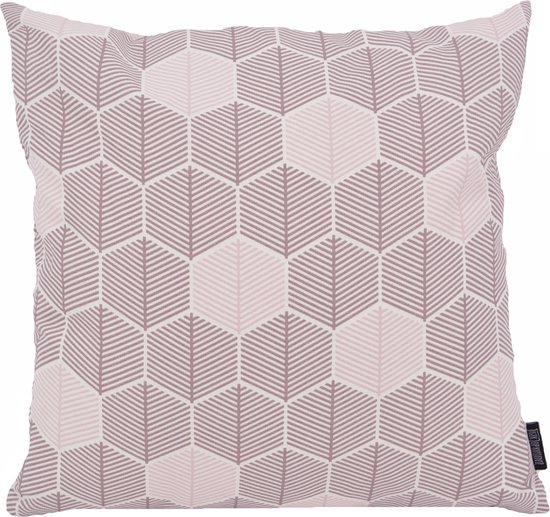 Sierkussen Hexagon Paars | 45 x 45 cm | Katoen/Polyester