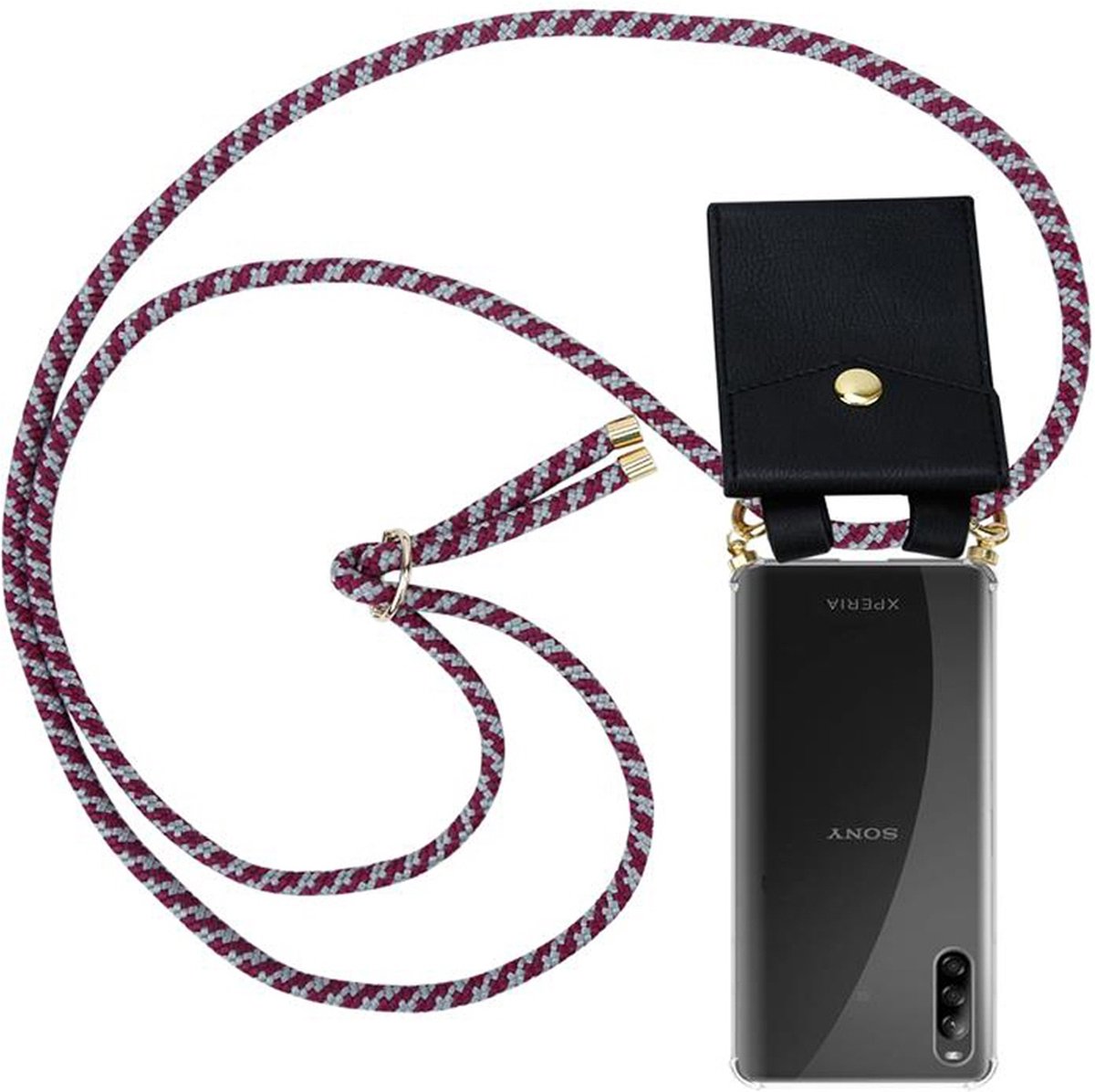 Cadorabo Hoesje geschikt voor Sony Xperia L4 in PEARLY ROSE GOUD - Silicone Mobiele
