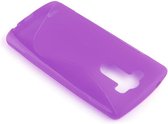 Cadorabo Hoesje geschikt voor LG G3 in LILA VIOLET - Beschermhoes gemaakt van flexibel TPU silicone Case Cover