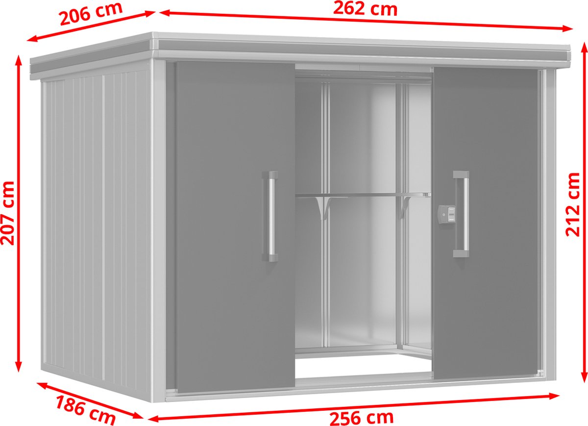 Outsunny 3 X 3 M Metalen Pergola, Tuinpergola Met Waterdicht Dak Vrijstaand Windbestendig Uv Bestendig Donkergrijs~1sagerfthp001