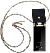 Cadorabo Collier pour téléphone portable pour Samsung Galaxy S8 en ARC-EN-CIEL - Étui de protection en silicone avec anneaux dorés, cordon et pochette amovible