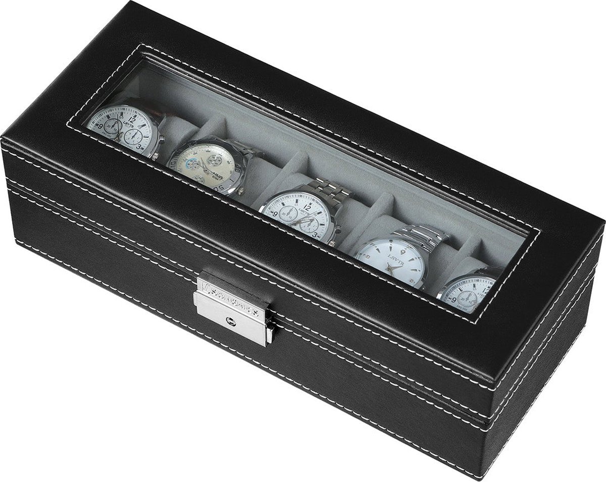 CALLARON Reis Horlogedoos Met Slot Organizer Compacte