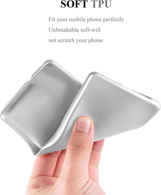 Coque Cadorabo pour Sony Xperia XZ PREMIUM en ARGENT MÉTALLIQUE - Coque de protection en silicone TPU souple