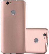 Cadorabo Hoesje voor Huawei NOVA in METALLIC ROSE GOUD - Beschermhoes gemaakt van flexibel TPU silicone Case Cover