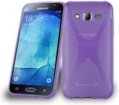 Cadorabo Hoesje geschikt voor Samsung Galaxy J5 2015 in LILA VIOLET - Beschermhoes gemaakt van flexibel TPU silicone Case Cover