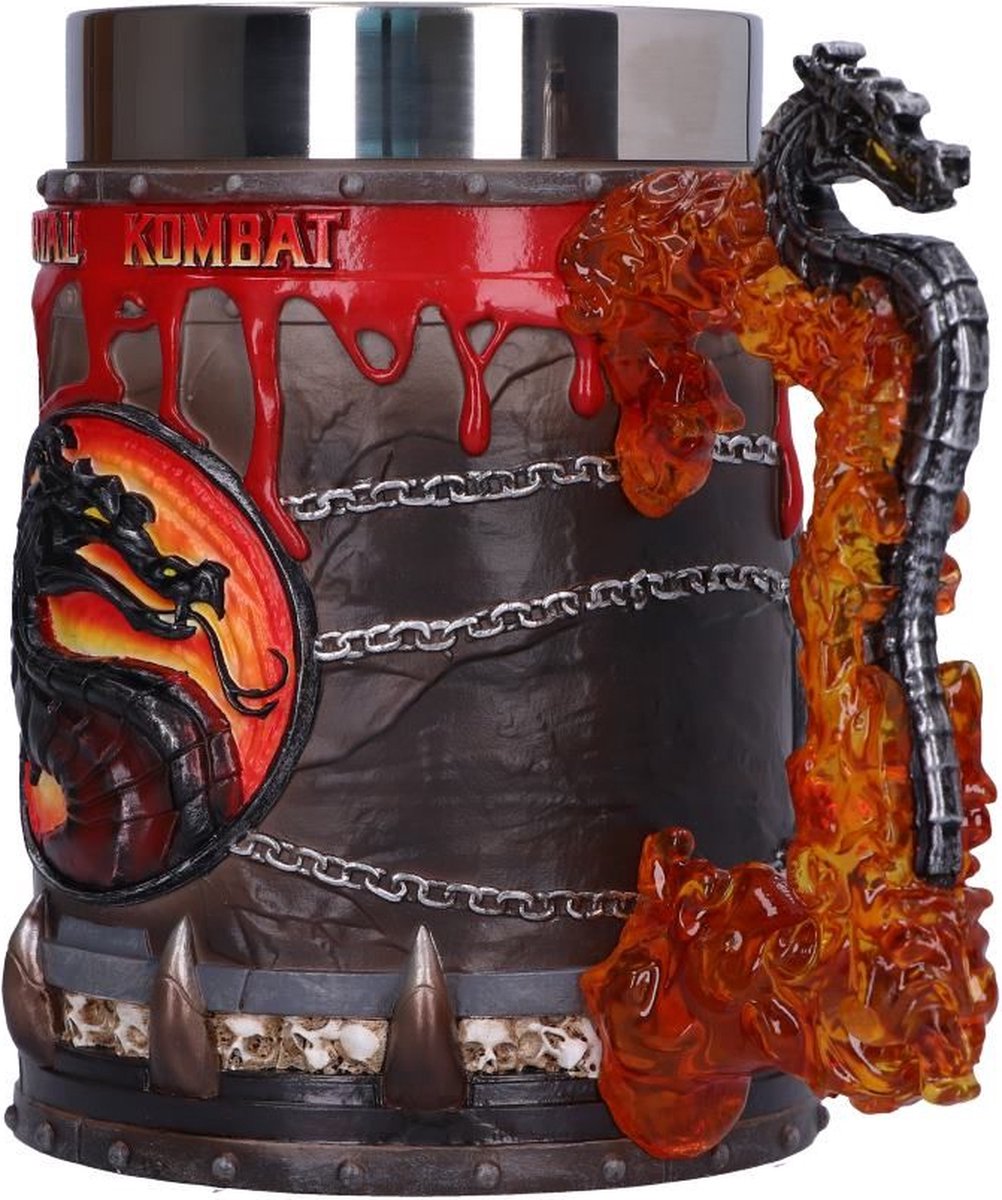 Produktbild von Nemesis Now Mortal Kombat Bierkrug – Offizielles Lizenzprodukt, 15,5 Cm, Aus Kunstharz