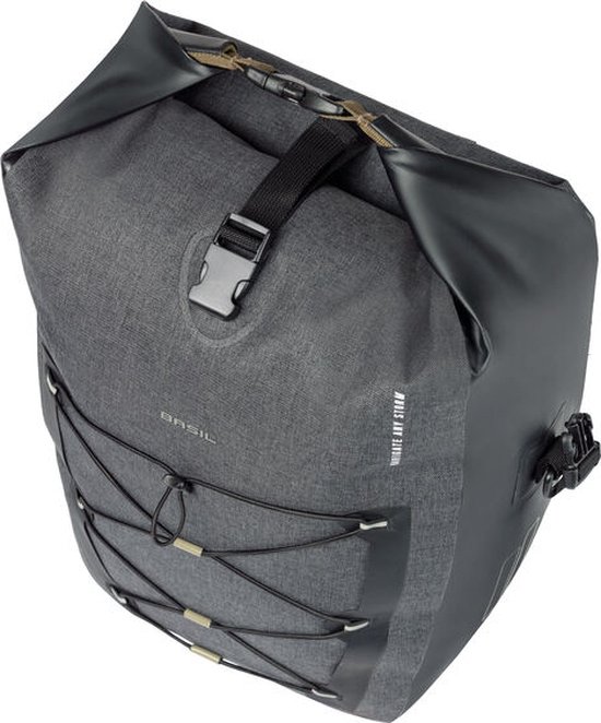 Basil Navigator Storm Enkele Fietstas - L - 25-31 Liter - Waterdicht - Zwart van Basil — afbeelding 5