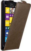 Cadorabo Hoesje geschikt voor Nokia Lumia 1520 in KOFFIE BRUIN - Beschermhoes in flip design Case Cover met magnetische sluiting