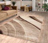 Tapis Flycarpets Lima - 240x340 cm - Marron - Polypropylène - Intérieur - Design - Rectangle - Moderne - Salon - Poils ras