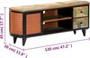vidaXL - Tv-meubel - 120x30x45 - cm - massief - gerecycled - hout