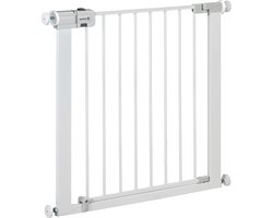 Product: Safety 1st Easy Close Metal Traphekje - 73 t/m 80 cm - Uitbreidbaar -Klembevestiging - Wit, van het merk Safety 1st