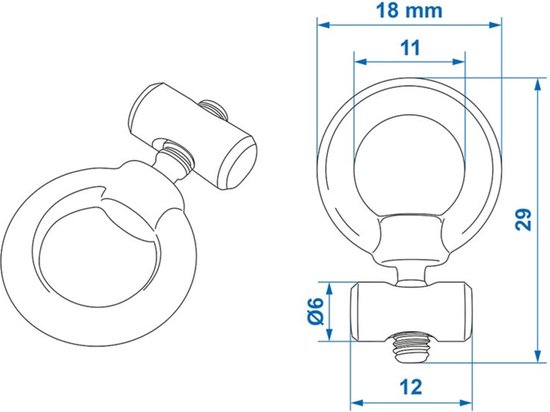 ProPlus Eindstop voor tentrail - RVS - Ø 6-9 mm - Set van 2 van ProPlus — afbeelding 2