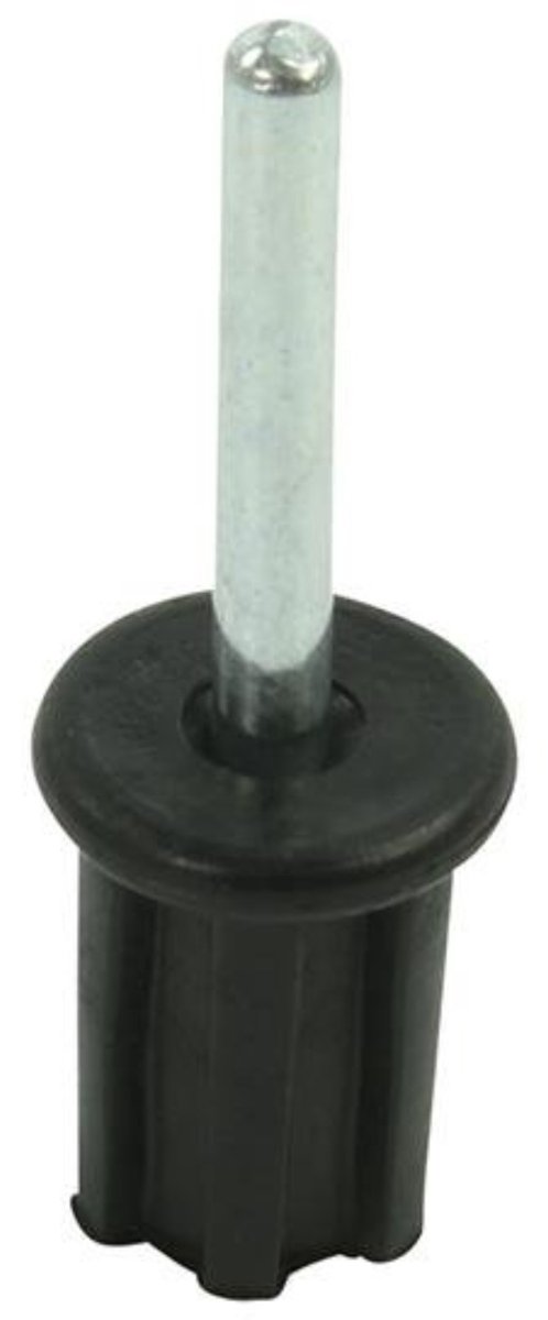ProPlus Tentstokdop met pin - Ø 22 mm - 4 stuks - zwart/zilver van ProPlus — afbeelding 3