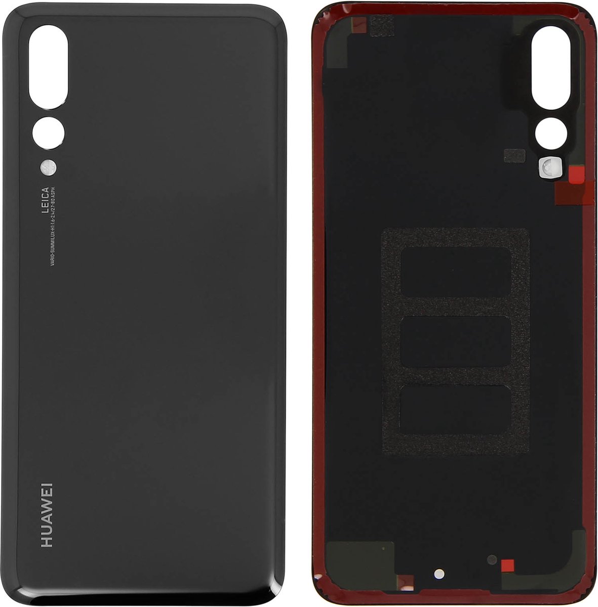 Huawei, Batterijdeksel Geschikt voor Huawei P20 Pro van oorsprong, Zwart