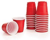 SuperTilt® - Mini Red Shot Cups - 50 stuks - Shotglas - Shots - Rode beker - Red Cup - Feest Benodigdheden - Wegwerp
