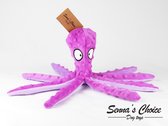 Senna's Choice® - Hondenspeelgoed - Octopus - Roze - HondenKnuffel - Piepspeelgoed - Krakend - Geen vulling - 32 cm