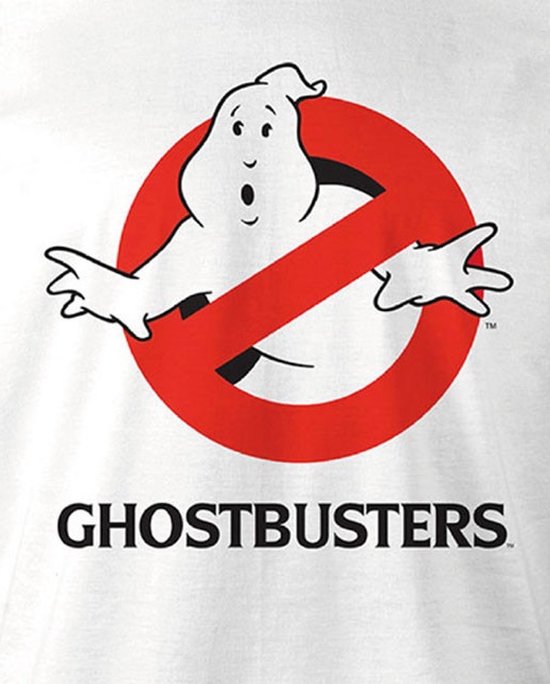 Ghostbusters - White Men's T-shirt - Ghost Logo - L