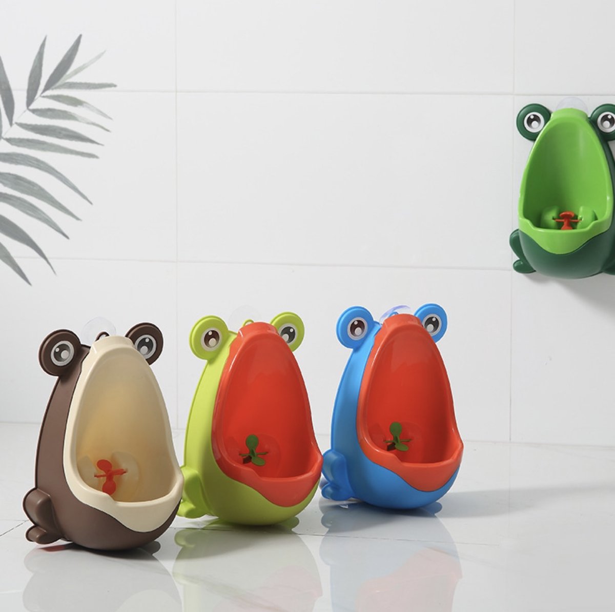 Bébé Urinoir Garçon Grenouille Mur Urinoir Enfant Debout Vert