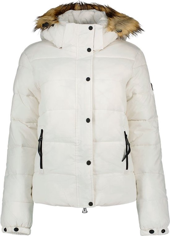 SUPERDRY Vintage Hooded Mid Layer Short Jacket Women Winter White - Taille XXS