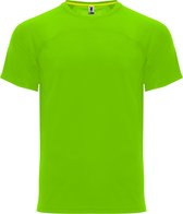 Limoengroen sportshirt unisex 'Monaco' merk Roly maat S