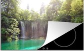 KitchenYeah® Inductie beschermer 77x51 cm - Helder groen water bij het Nationaal park Plitvicemeren in Kroatië - Kookplaataccessoires - Afdekplaat voor kookplaat - Inductiebeschermer - Inductiemat - Inductieplaat mat