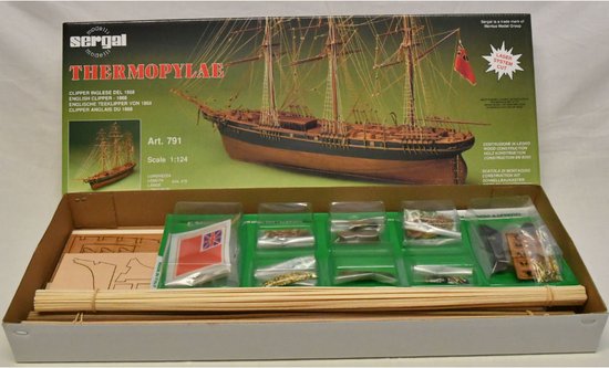 Mantua Model - Termopylae / Engelse Clipper 1868 - Houten Bouwpakket - Schaal 1:124