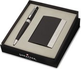 Coffret cadeau stylo à bille Sheaffer - 300/G9312 - chromé noir brillant - avec porte-cartes de visite - SF-G2931251-3