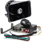 VCTparts Waarschuwing Auto Politie Sirene Speaker met Controller 200W - 8 Tonen Zwart