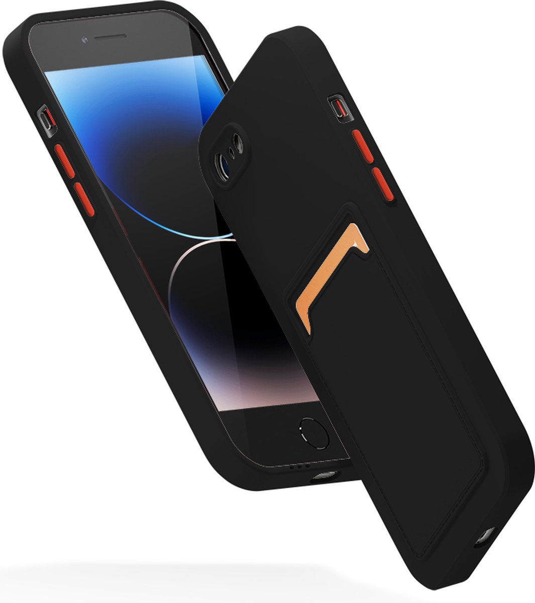 Backcover hoesje met pashouder Geschikt voor iPhone SE 2022 / SE 2020