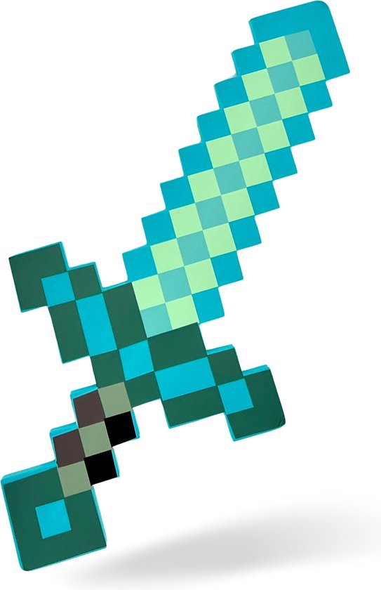 Zigla - 2x Minecraft Speelgoed Zwaard – Minecraft Diamond Sword - Minecraft Zwaard – Foam