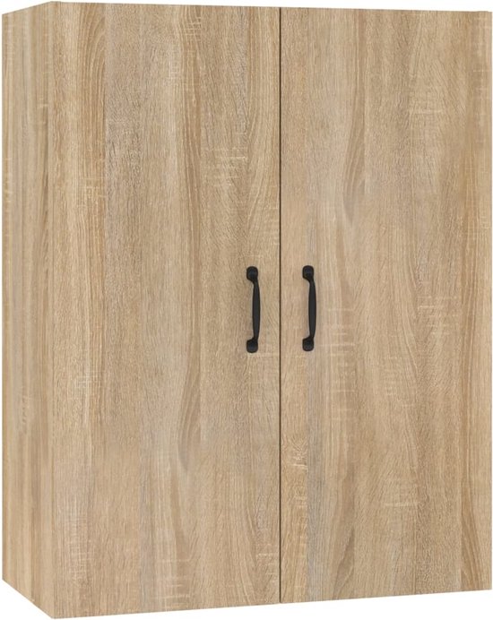 vidaXL - Hangkast - 69,5x34x90 - cm - bewerkt - hout - sonoma - eikenkleurig