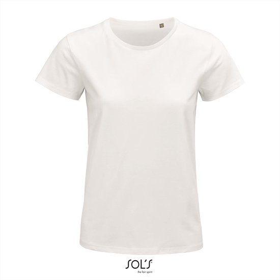SOL'S - Pioneer T-Shirt dames - Wit - 100% Biologisch Katoen - XXL