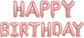 Fienosa Verjaardag Versiering - Happy Birthday - Roze 37 cm letters - Happy Birthday Slinger - Happy Birthday versiering - Ballonnen Verjaardag - Verjaardag Decoratie -