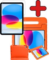 Étui Kinder iPad 2022 Étui pour Kids Étui pour enfants Preuve Kids avec protecteur d'écran - Étui pour Kinder iPad 10 2022 - Oranje