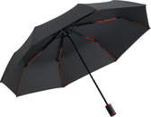 Fare Mini Style 5084 zakparaplu met handopening zwart rood 98 cm