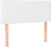 vidaXL Tête de lit Blanc Faux cuir 100 x 5 x 78/88 cm