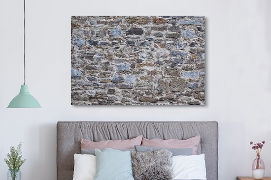 Tableau sur toile Galets - Vintage - Mur - 150x100 cm - Décoration murale
