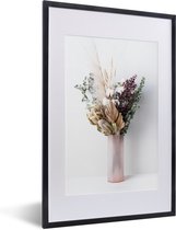 Cadre photo avec affiche - Feuilles - Fleurs - Nature morte - 40x60 cm - Cadre pour affiche