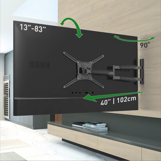 Nedis Vaste Tv-muurbeugel Tvwm4030bk Zwart