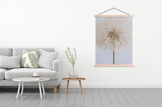 Support pour affiches avec affiche 120 x 160 cm - Affiche scolaire - Fleurs - Pissenlit - Design - Affiche textile - Lattes vierges