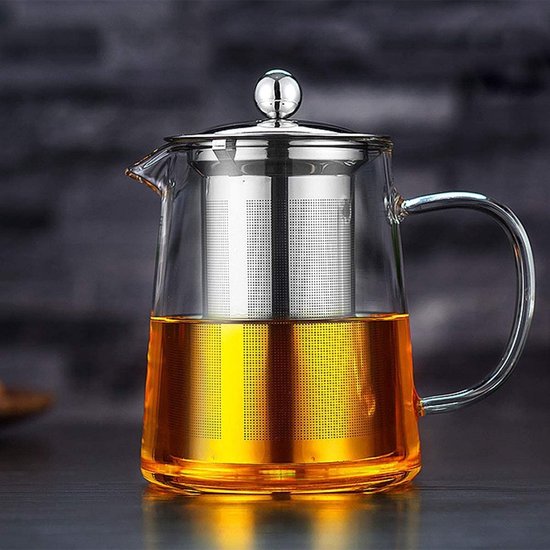 Théière en verre YISPIRIN, théière avec passoire, service à thé en