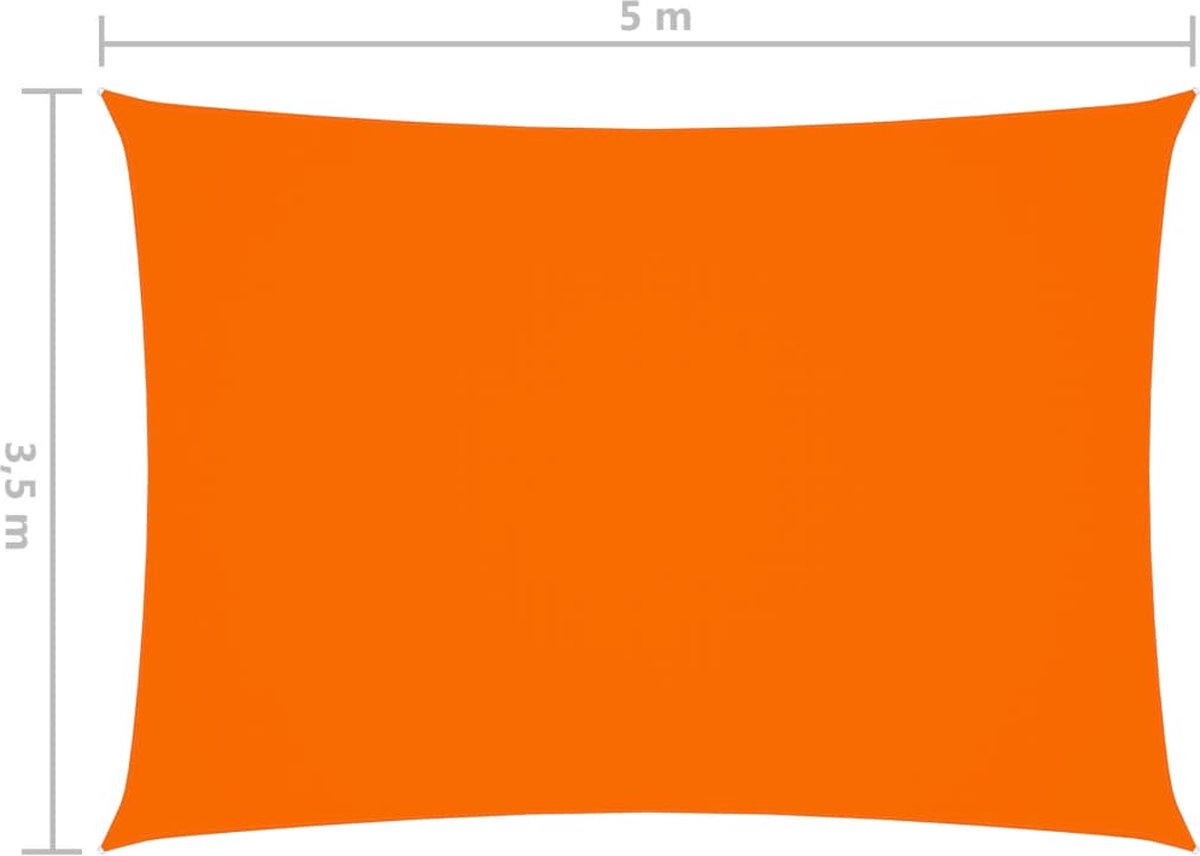 vidaXL - Zonnezeil - Antraciet - 3.5 x 5 m | Leen Bakker
